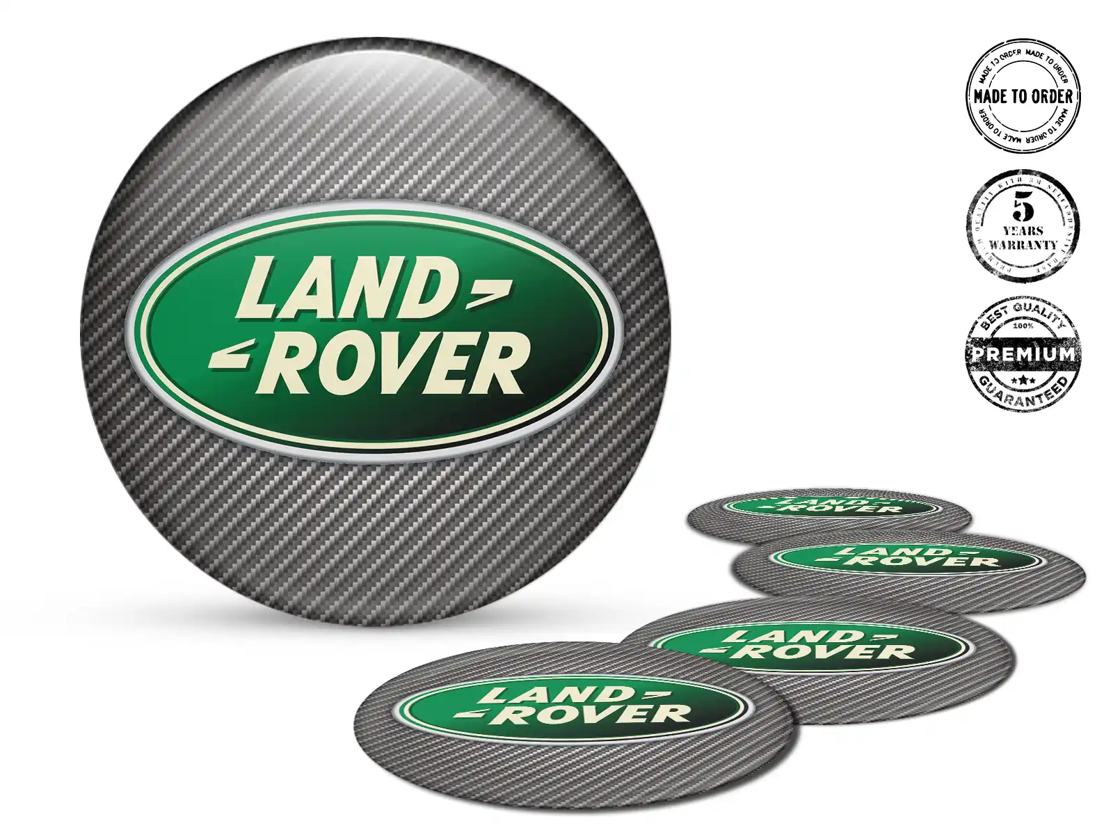 Land Rover Radaufkleber Logo Harzgewölbtes Design